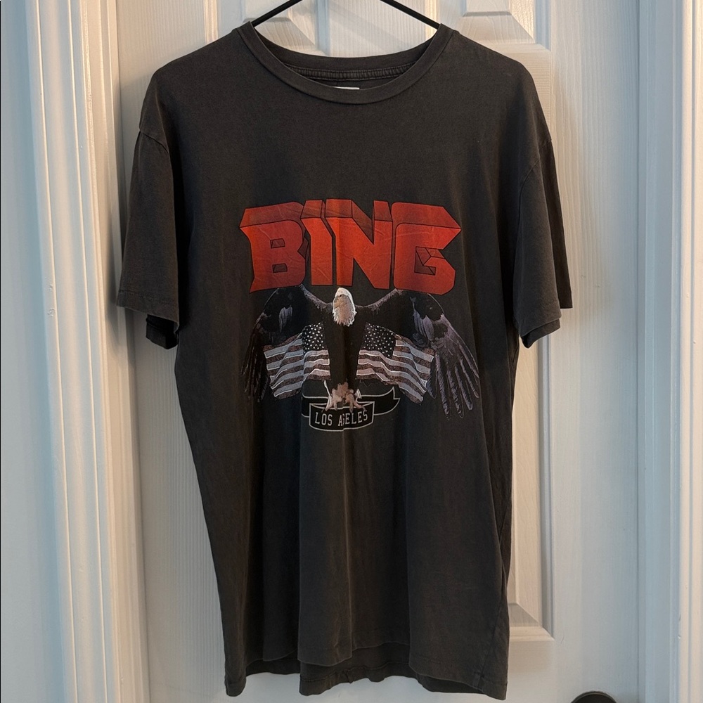 Anine Bing vintage Bing organic cotton washwe Crewneck Tee - Picture 2 of 9